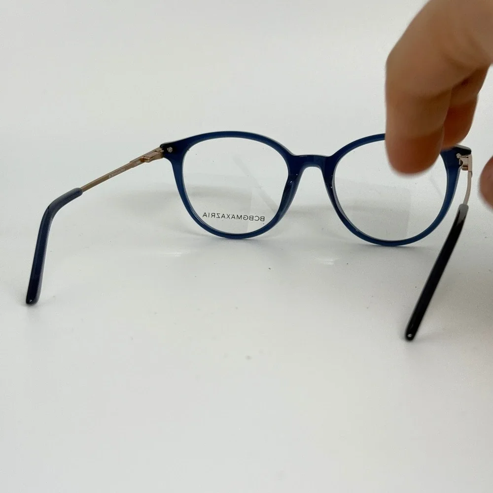 BCBGMAXAZRIA Fenella Blue Round Eyeglasses Frames‎ L135MM 50018 21346